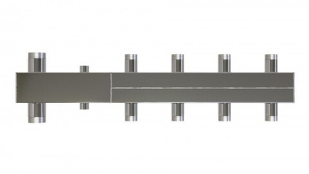 Распределительный коллектор с гидрострелкой 100 кВт из нерж.стали AISI304 в теплоизол.+крепеж
