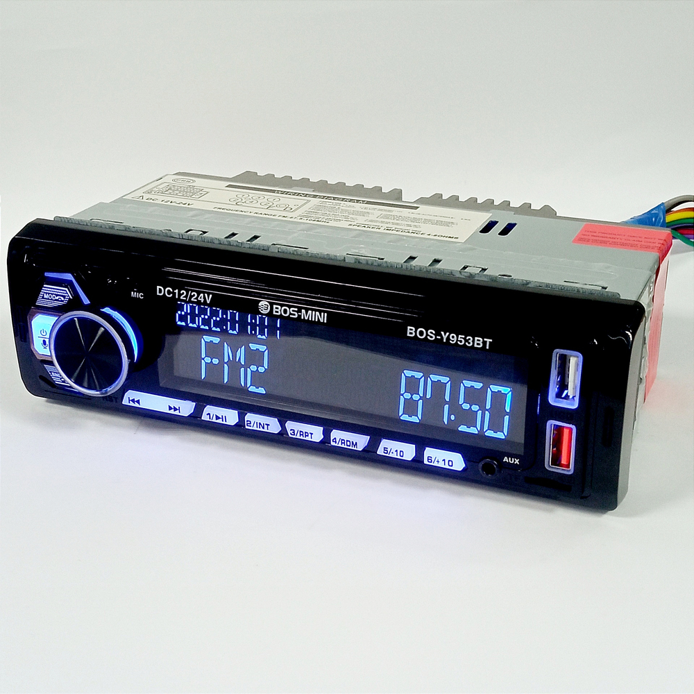Автомагнитола BOS-MINI BOS-Y953BT (12В-24В)