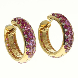 Серьги с Рубинами и Бриллиантами, E0103-0/13