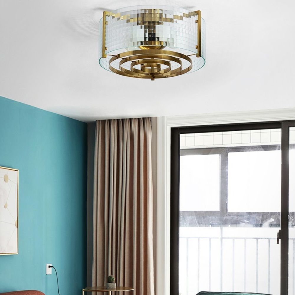 Потолочная Люстра Из Рельефного Стекла Lussa D38 By Imperiumloft