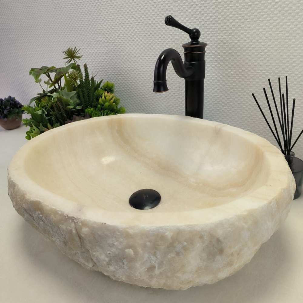 Раковина из оникса Erozy White EO-62306 53*40*16 0104