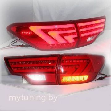 Задние фонари Toyota Highlander red led BW V2