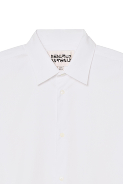 ZARA X BENITO ANTONIO РУБАШКА ИЗ 100% ХЛОПКА, БЕЛЫЙ