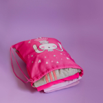 Мешок в садик 33х40, Зайка (фуксия)