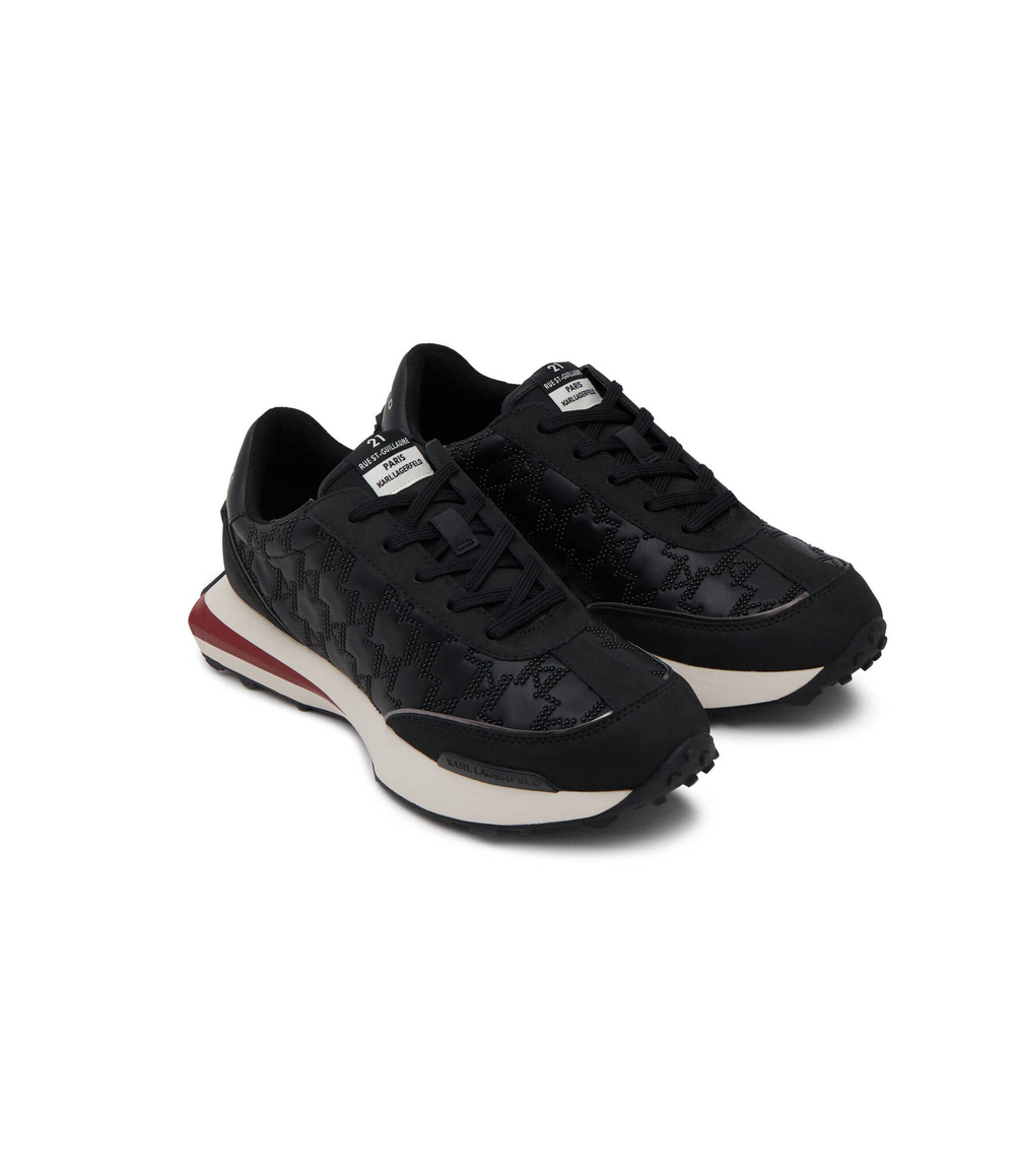 Кожаные кроссовки zone Karl Lagerfeld - черный(KL53924)