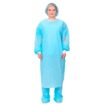 Халат хирургический нестерильный Евростандарт-Лайт тип-2 140 см размер 52-54 плотность 42 рукав манжета 5 шт