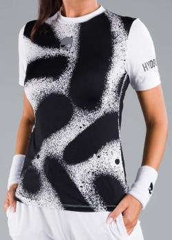 Женская теннисная футболка Hydrogen Spray Tech Tee Woman - разноцветный