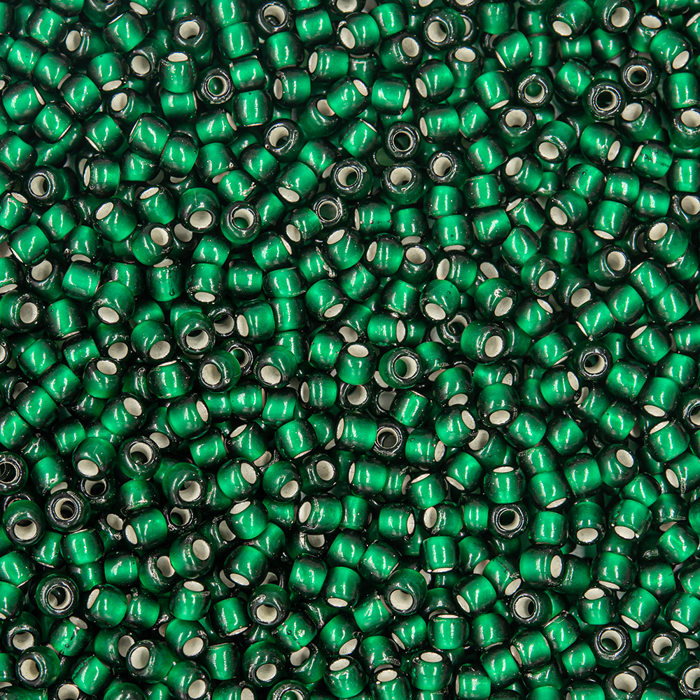 Японский бисер TOHO Round 11/0 (№36F), с внутренним серебрением, прозрачный матовый