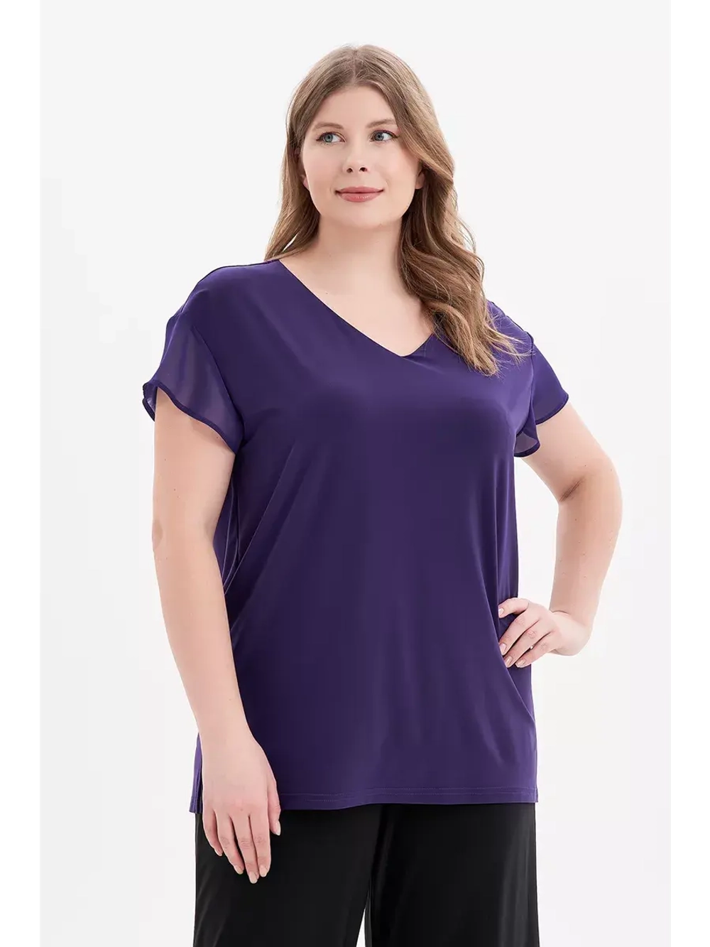 Блузка с шифоном