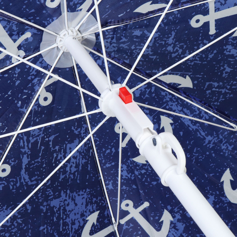 Зонт пляжный 180 см, с наклоном, Якорь, AI-LG05