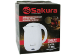 Чайник электрический 1,8л Sakura SA-2157W, цвет белый