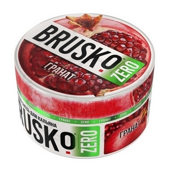 Бестабачная смесь для кальяна BRUSKO, 250 г, Гранат, Zero (М)