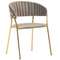 Стул Turin бежевый с золотыми ножками