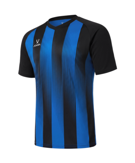 Футболка игровая Jogel Camp Striped Jersey-K, синий Z2/черный 99