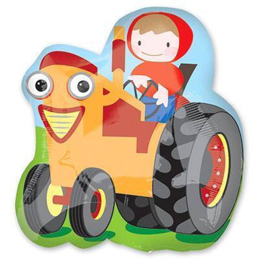 Шар фольгированный Фигура &quot;STREET Трактор&quot; 37&quot; с гелием