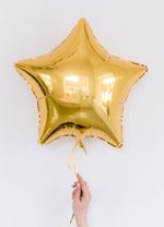 F Шар звезда (18'' / 46 см) Золото (БГ-15)