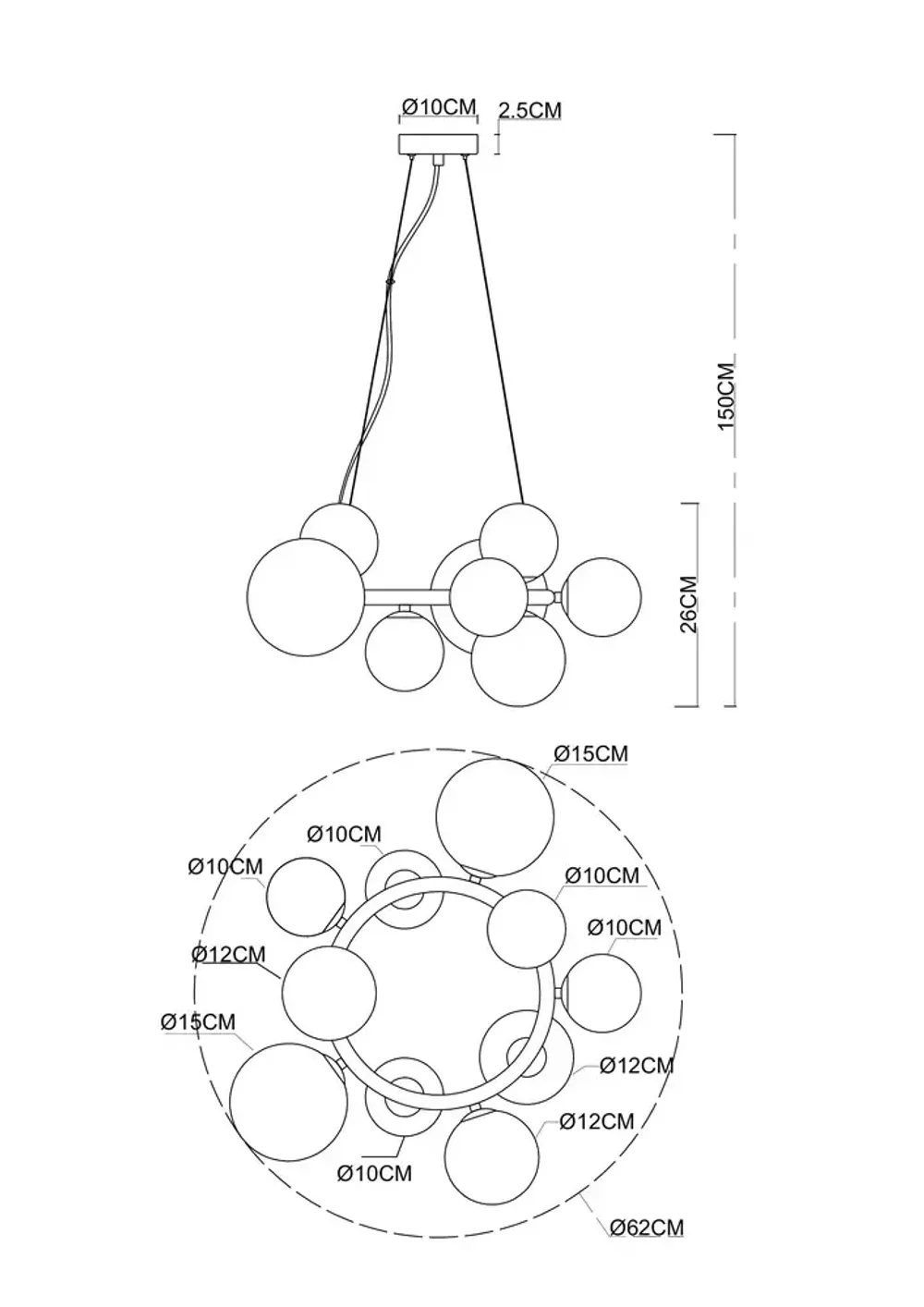 Подвесная люстра Arte Lamp