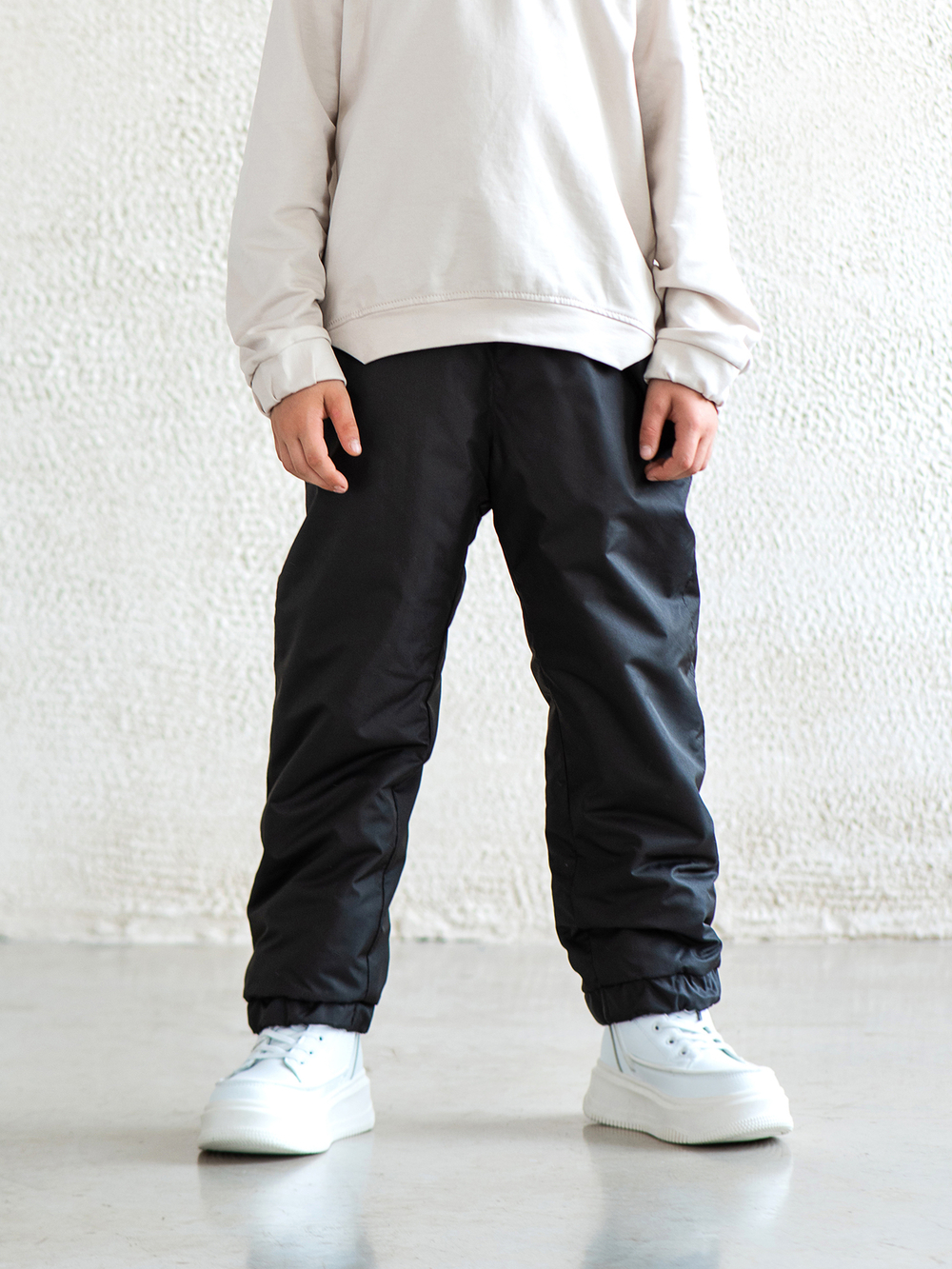 Утеплённые брюки чёрные NEW (размеры от 3 до 12 лет)