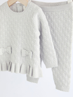 Вязаный джемпер и легенсы в комплекте для малышей Next Q94-934, Мятный