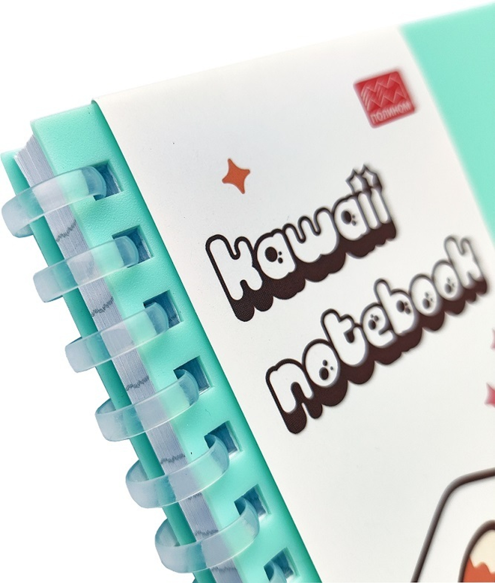 Тетрадь "Kawaii notebook" на эластичном гребне, A5, 60 л, голубой