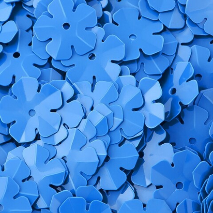 Пайетка матовая р-р.1,5см, упак. 9-10гр, голубой