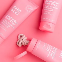Sand & Sky Australian Pink Clay Flash Perfection Exfoliator - очищающий скраб для сужения пор и придания коже матовости /   100  ml  / GTIN 8886482915030