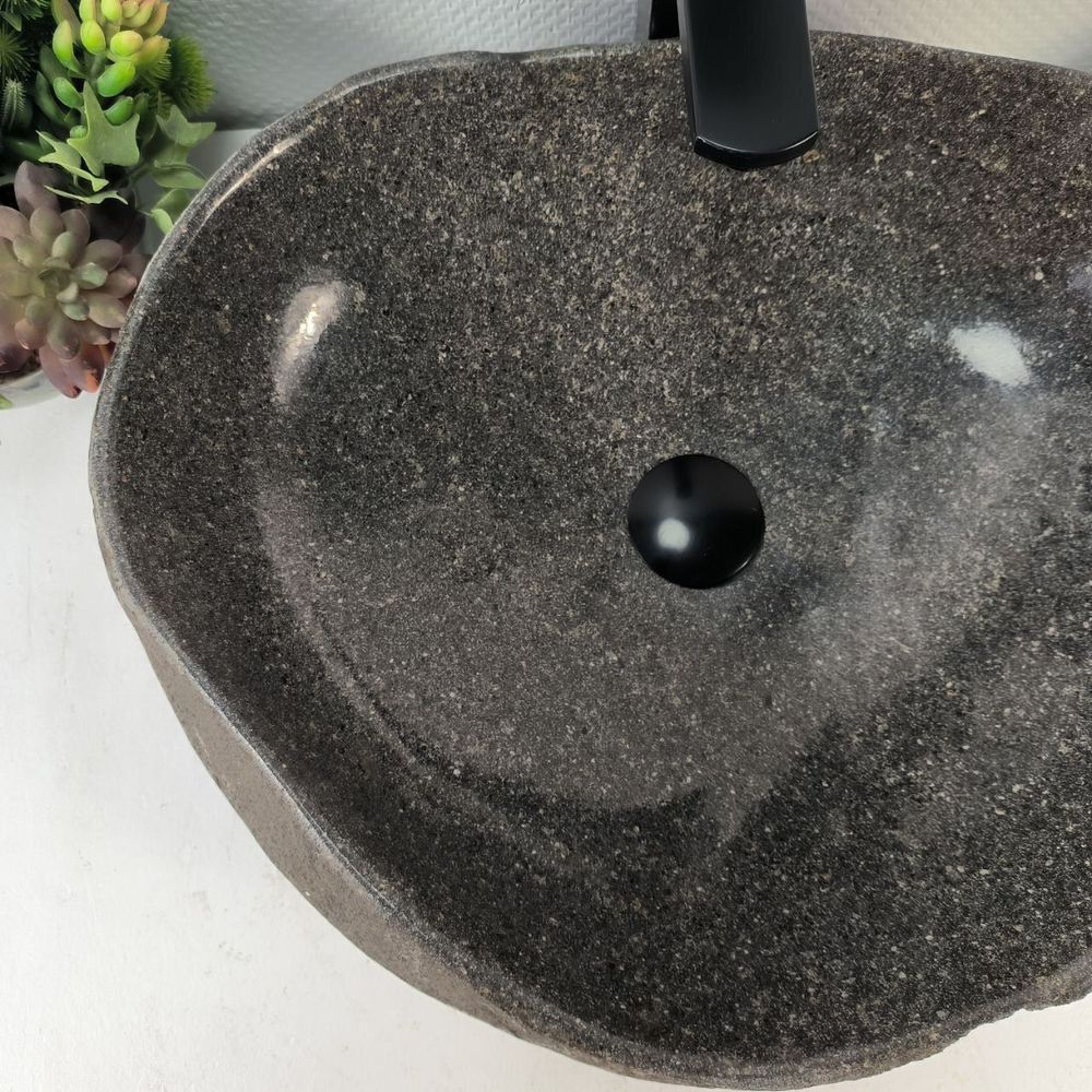 Каменная раковина из речного камня RS-05274 (54*42*15) 0862 из натурального камня
