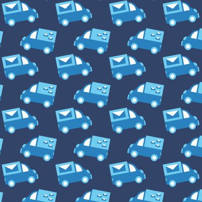 blue mail cars