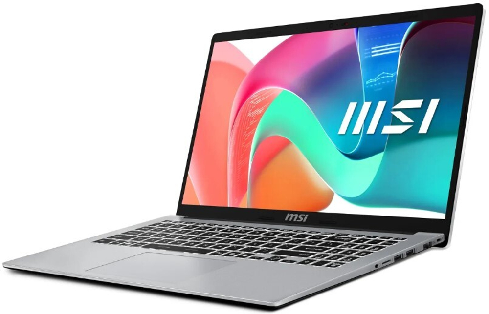 Ноутбук  MSI Modern 15 F13MG-087XRU 15.6 ", Core i5, 16 Гб RAM, 1 Тб SSD, Iris Xe Graphics, Серебристый