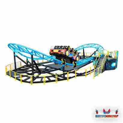 Детскй аттракцион-горка «Безумные гонки», 16 мест, 18×10×2 м