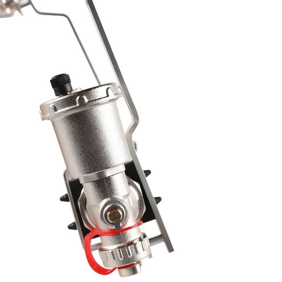 Коллектор Rommer 1"x3/4" на 4 контура с расходомерами в сборе (нерж. сталь) RMS-1210-000004