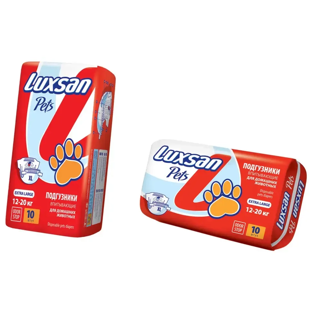 Luxsan premium подгузники для животных, xl 12-20 кг, 10 шт