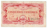 France, 50 Centimes - Bordeaux, 1920 – Regionalism & Emergency Issue, VF