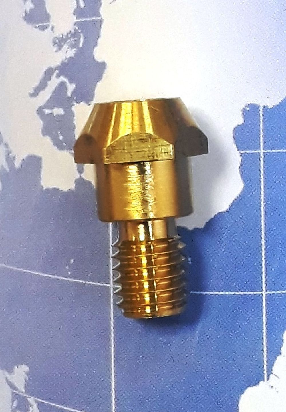 142.0007 Держатель / Вставка / Свеча, предназначен для установки контактного наконечника М6, в ручных и автоматизированных сварочных горелках полуавтоматической сварки MIG/MAG серии МВ26 (MB-26);