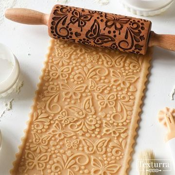 Малая скалка с узором Бабочки-красавицы