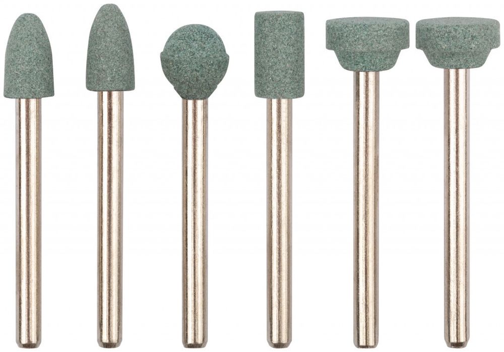 Шарошки силиконово-карбидные, мини, набор 6 шт FIT 36925