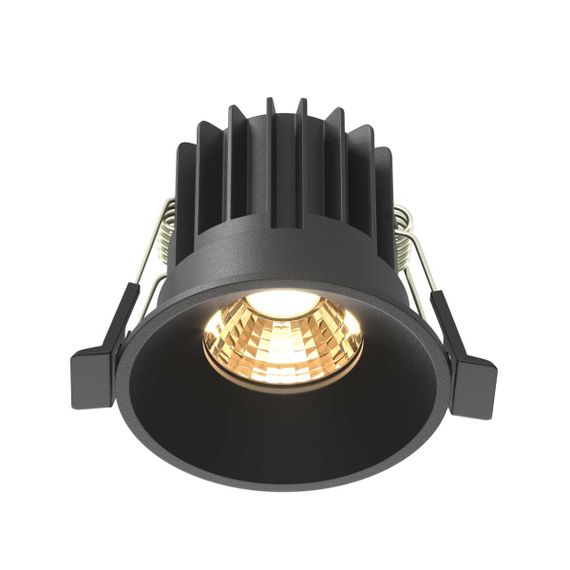 Встраиваемый светильник Maytoni Technical Downlight Round DL058-7W2.7K-B