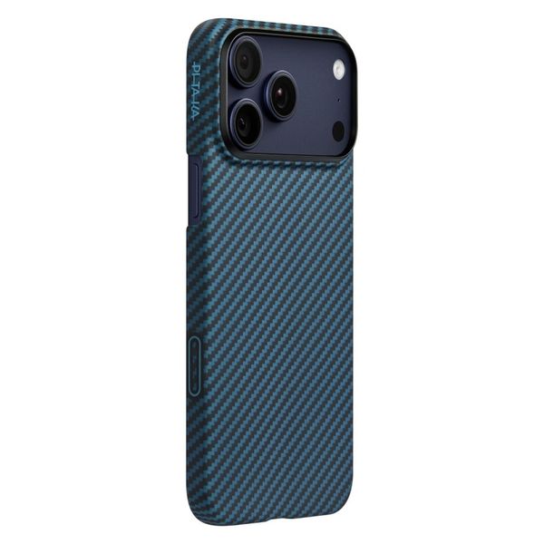 Чехол Pitaka Edge Case для iPhone 17 Pro, Синий | Black/Blue