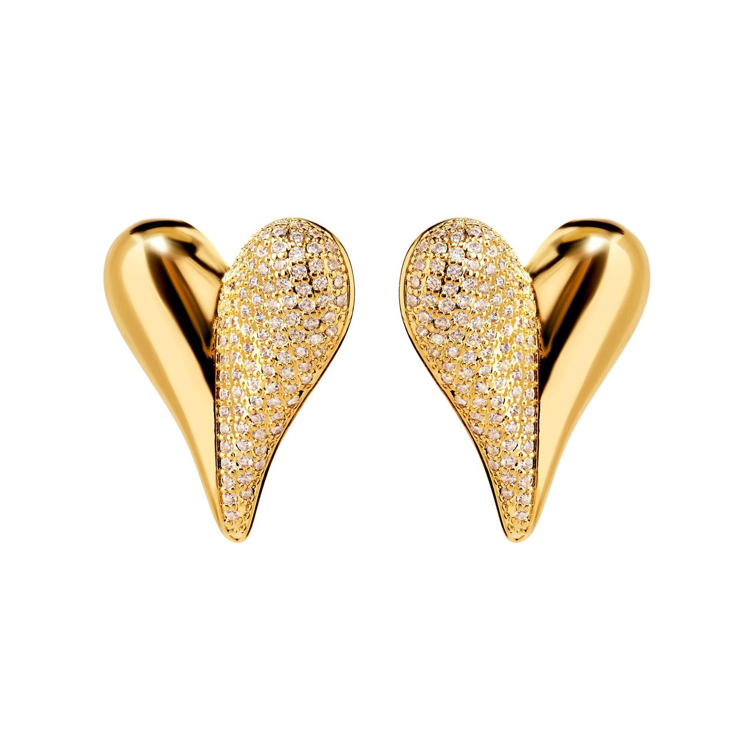 Серьги Pointy Heart Earrings – Crystal