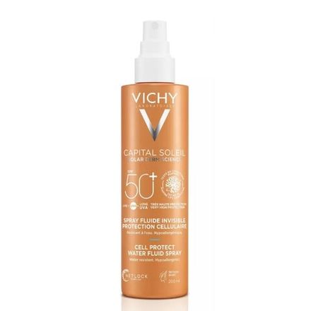 Vichy спрей-флюид солнцезащитный легкий "CELL PROTECT" SPF 50+, 200 мл