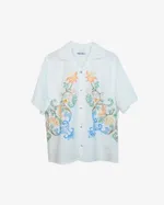 Рубашка Soeurs с Симметричными Цветами белая