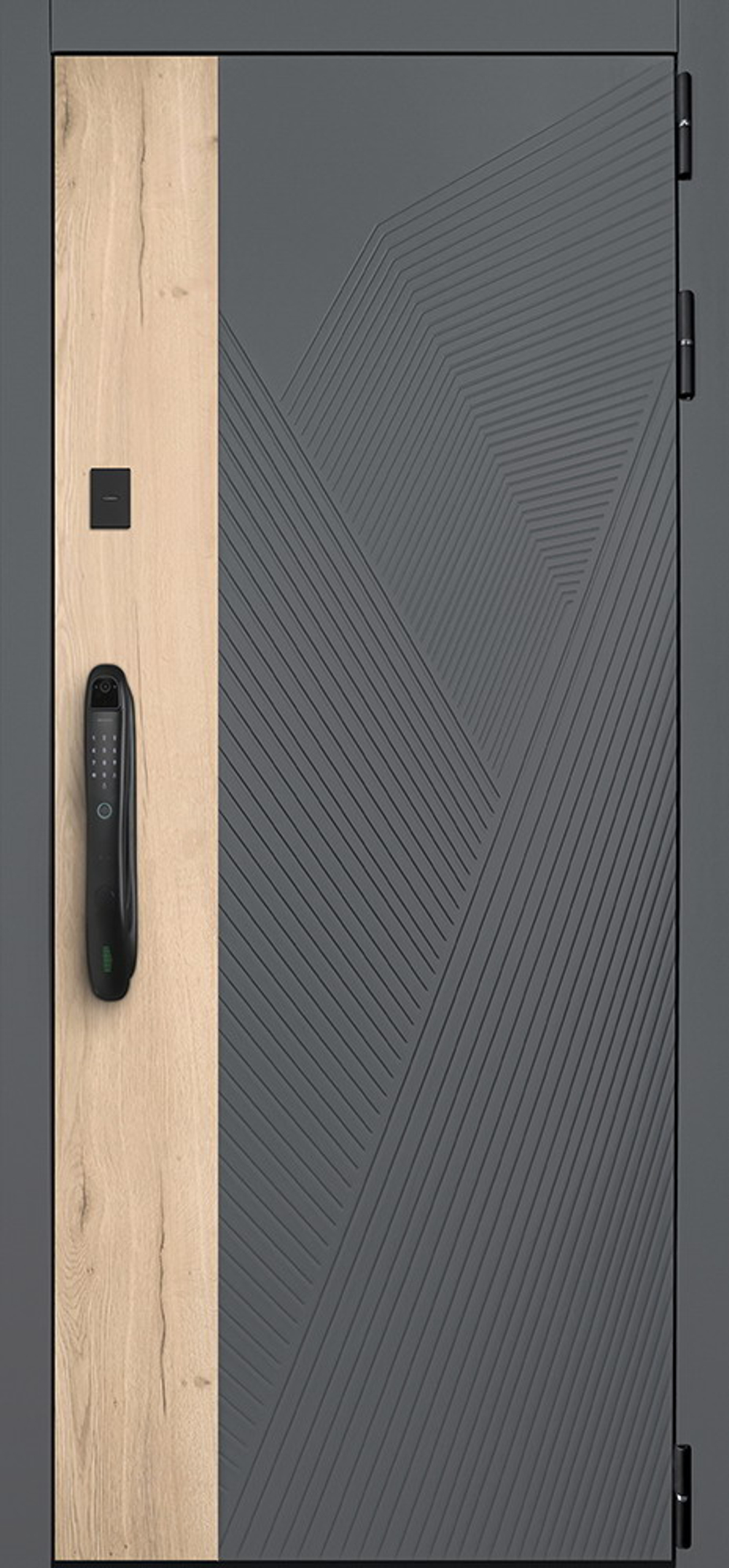 Стальная дверь "Бастион" с биометрическим замком