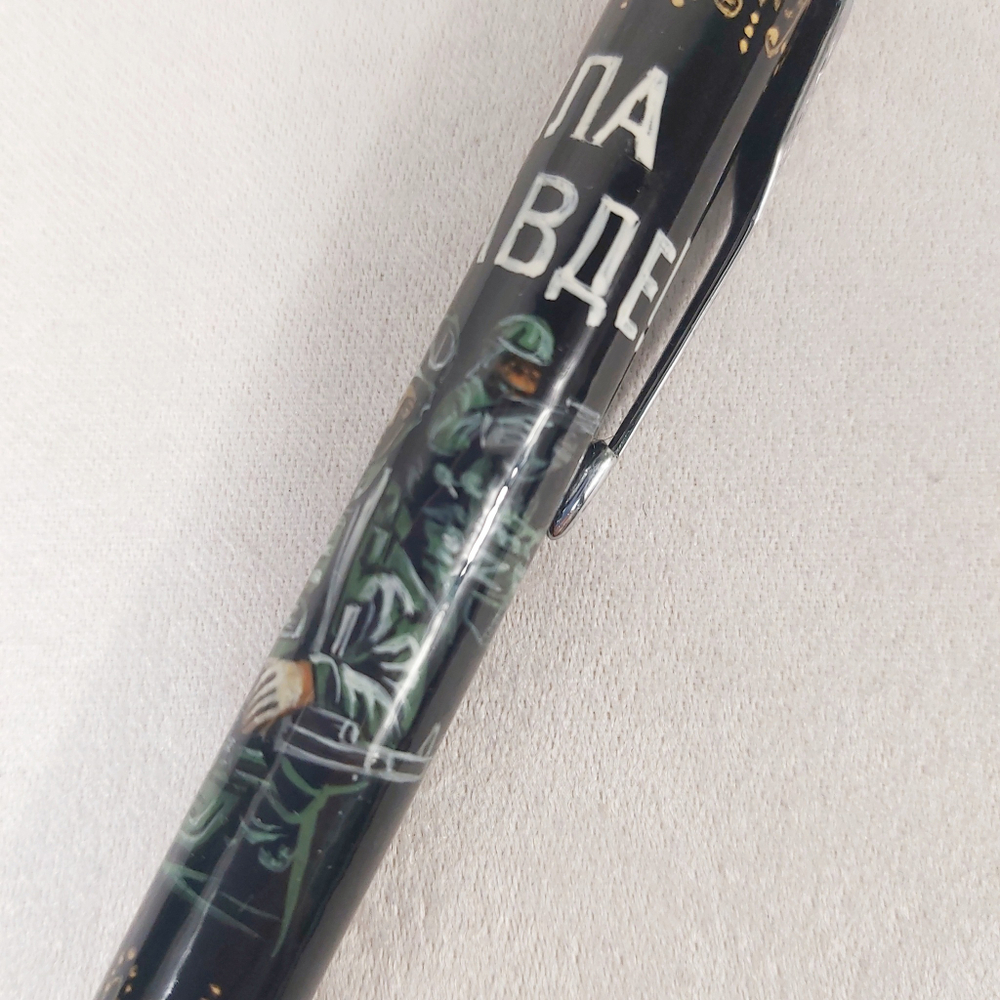 Ручка Паркер "Сила в правде" с ручной росписью Палех в футляре