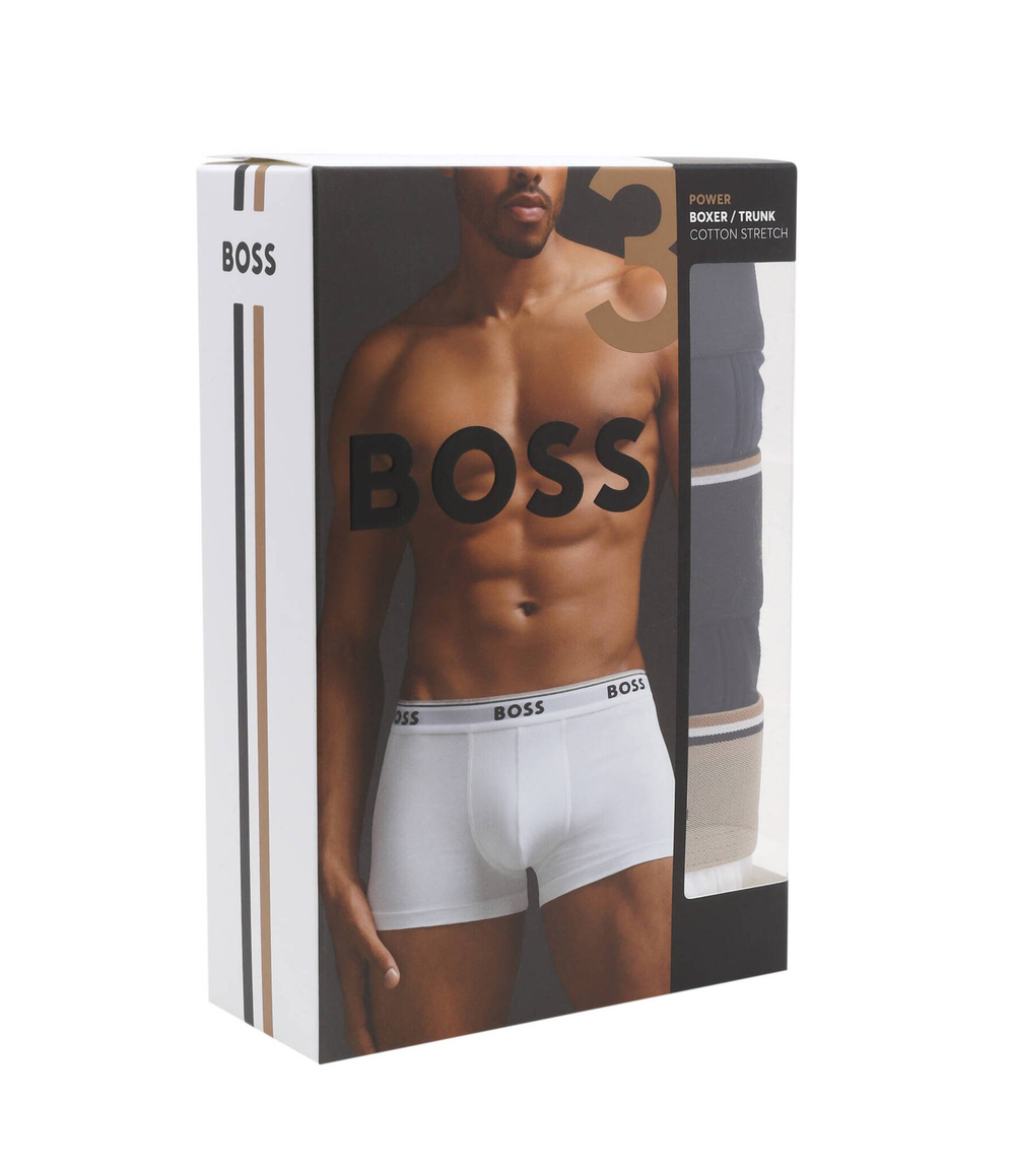 Трусики-боксеры 3шт. BOSS BLACK - белый(50514928)
