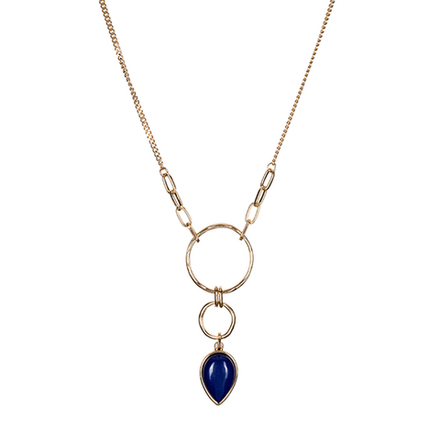 Колье Fiore Luna NATURAL LAPIS LN3171-2 BL/G