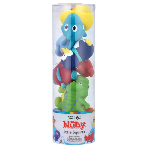 Nuby, Little Squirts, для детей от 6 месяцев, 10 шт.