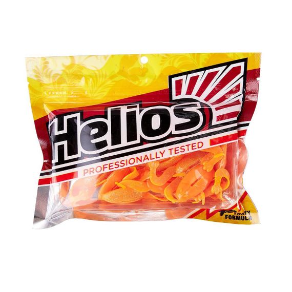 Лягушка Helios Crazy Frog 3,55&quot;/9,0 см Orange &amp; Sparkles 4шт. (HS-23-022)