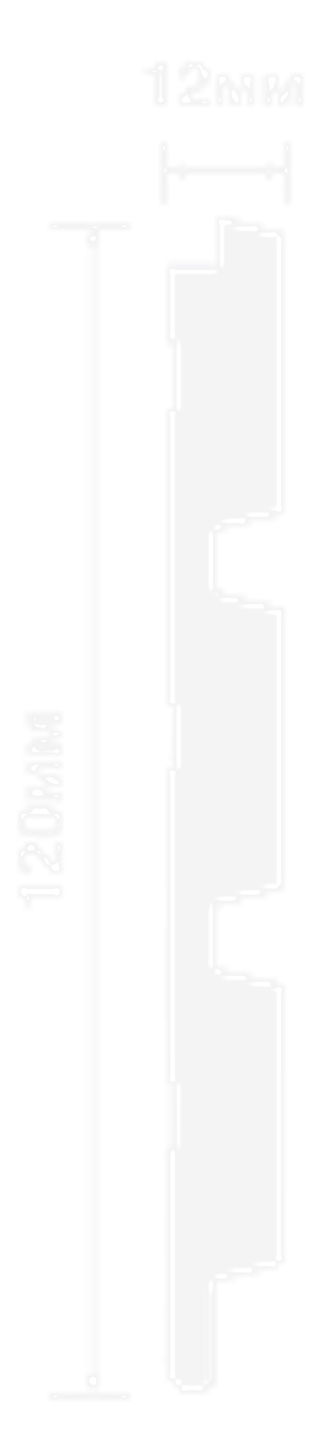 Стеновая панель HiWood декорированная, 270x12 см