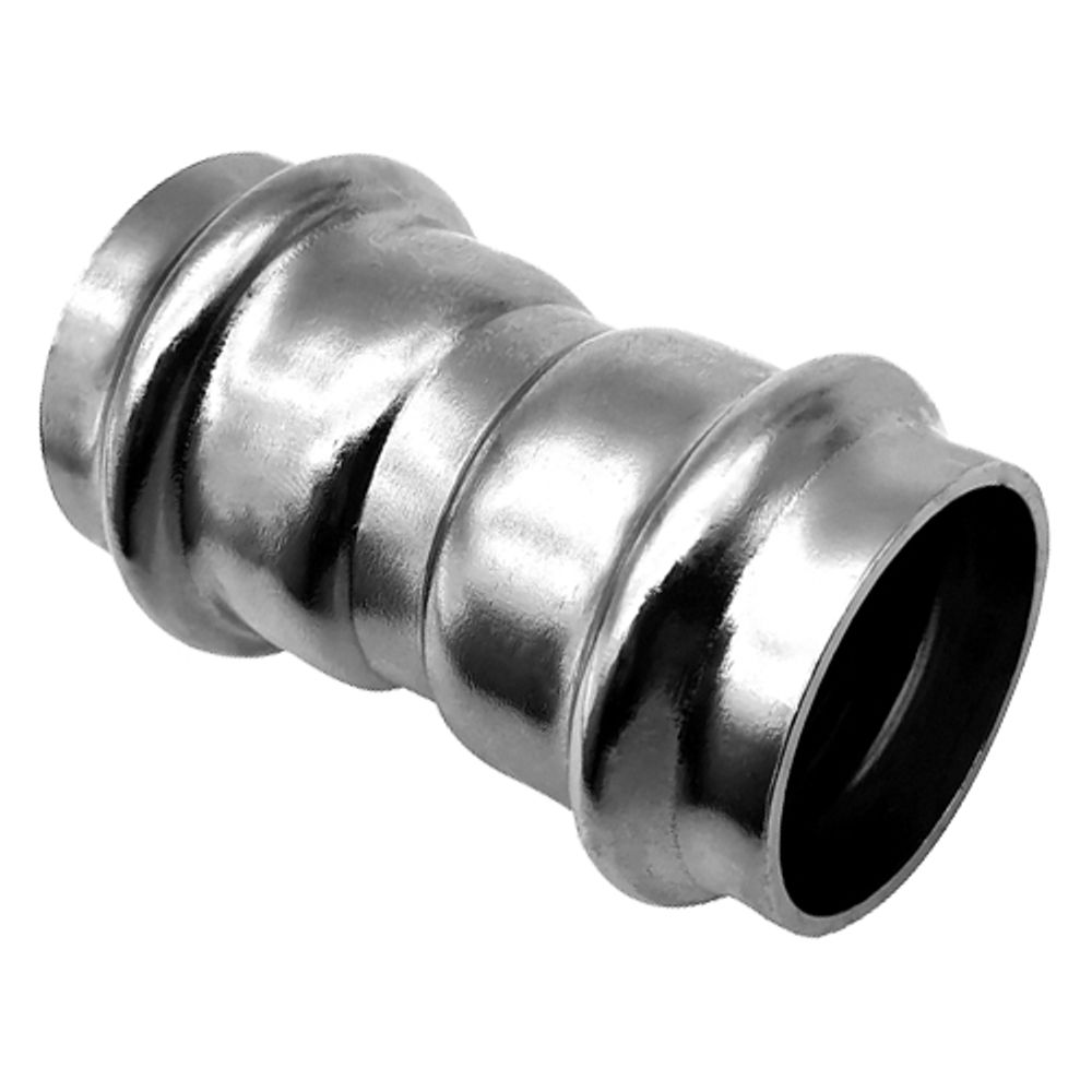 Пресс-муфта из нержавеющей стали равнопроходная 22х22