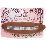 Заколка автомат «Lady Collection - Блеск», овал., 6 цветов, 10*2,5см (Кокетка)